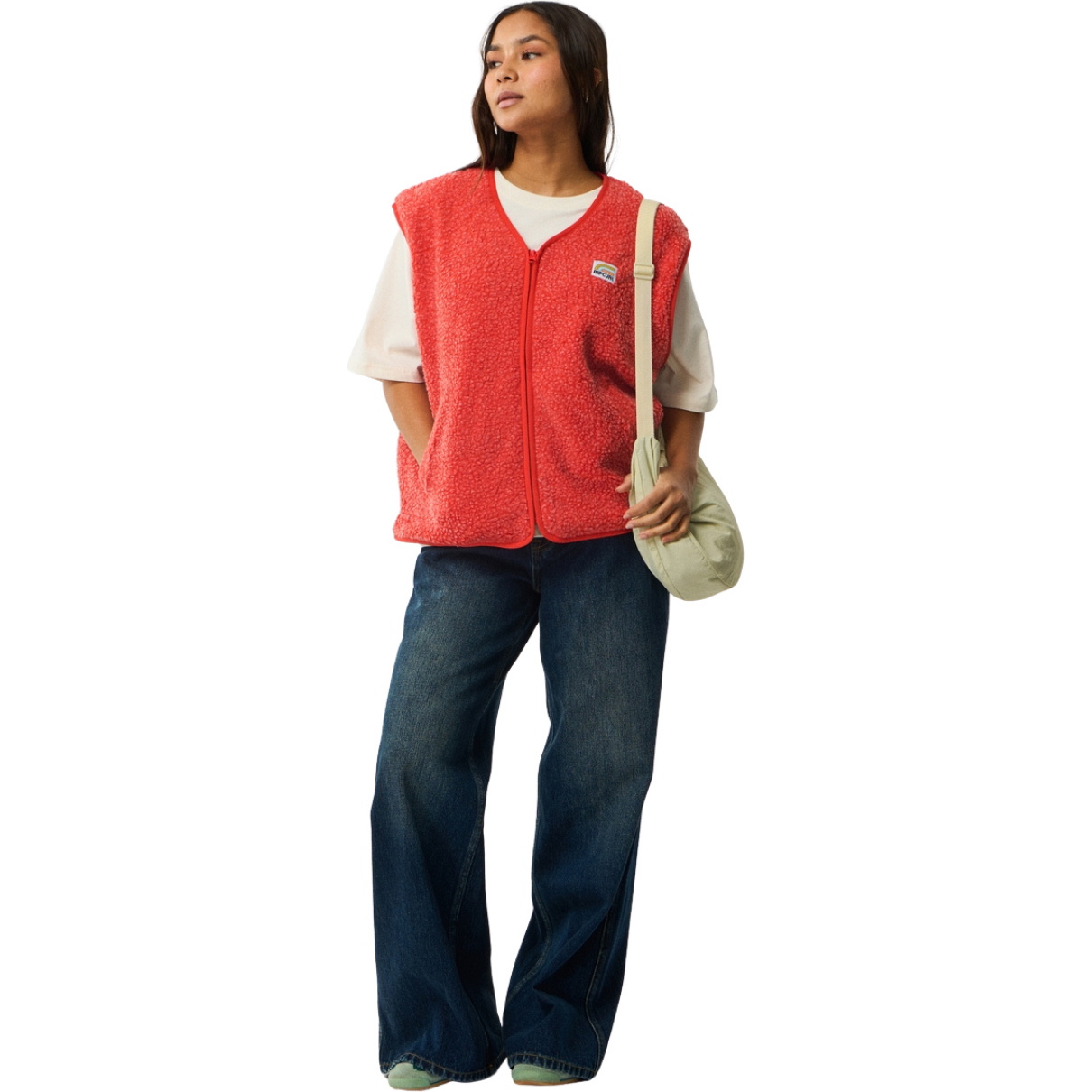 2026 Rip Curl Womens Every Day Polar Vest 0BSWFL - Red